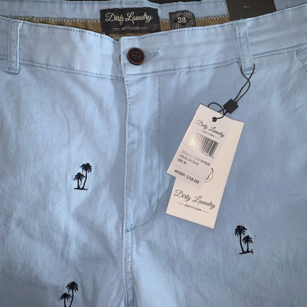 Blue palm tree shorts